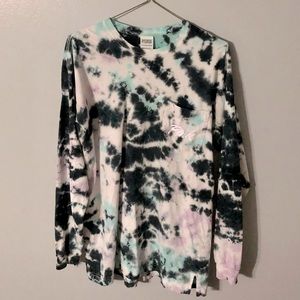Tie dye long sleeve Victoria’s Secret Pink